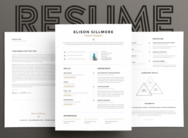  clean and modern resume