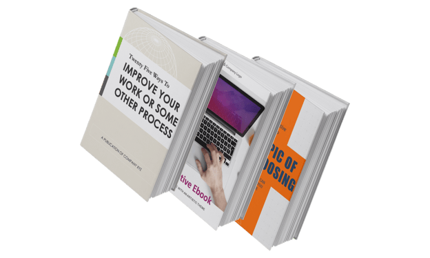Three Free ebook templates by HubSpot