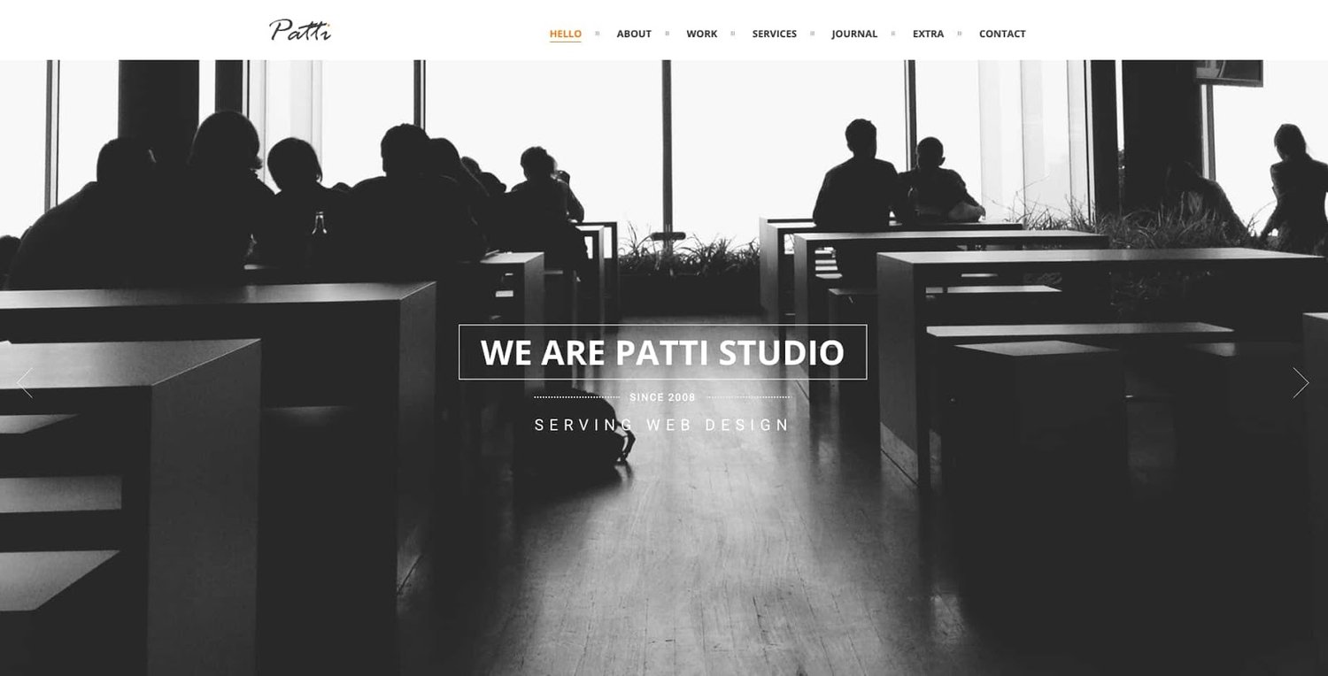 demo page for the wordpress theme with visual composer Patti