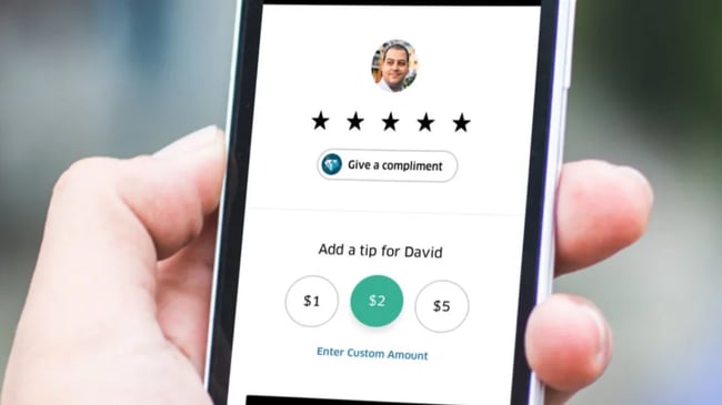 customer satisfaction survey example: uber