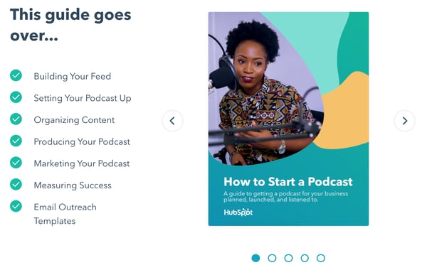 hubspot free guide to creating podcasts