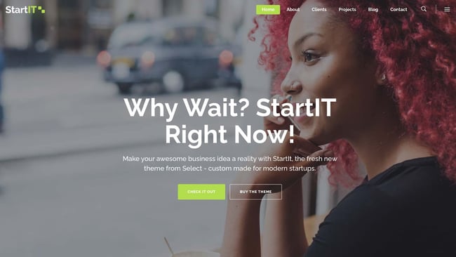 local business wordpress theme demo: startit