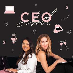 Podcast cover art of CEO School with Suneera Madhani and Shannan Monson