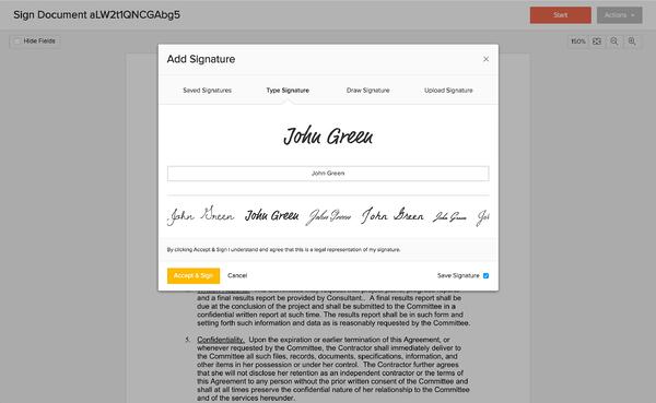 Free Electronic Signature Apps: eversign