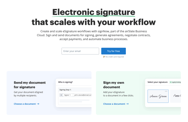 Best Electronic Signature Apps: SignNow