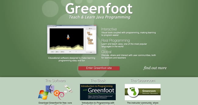 screenshot of the best compiler for java Greenfoot