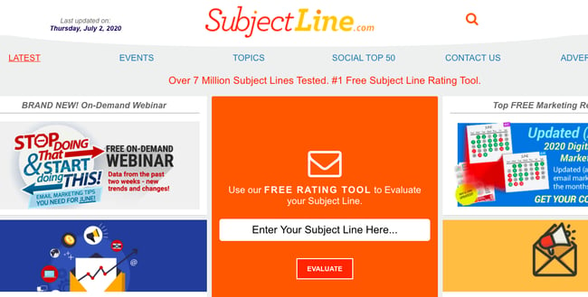 Best Conversion Rate Optimization Tools for research: Subjectline.com