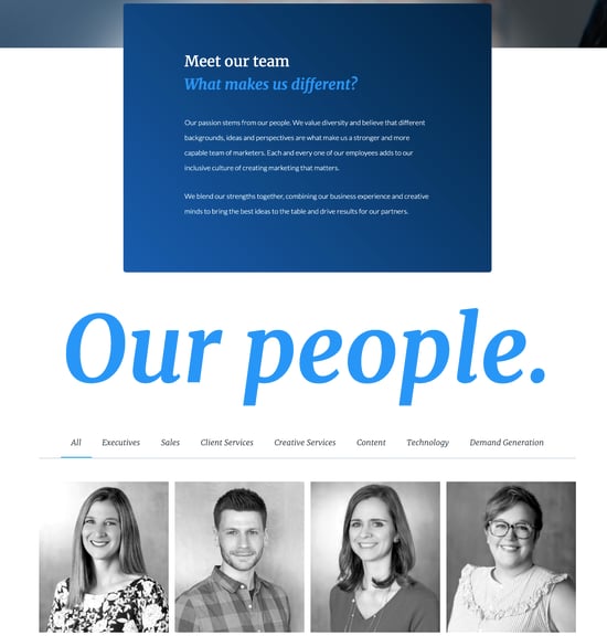 About Us Page Examples: Kuno Creative