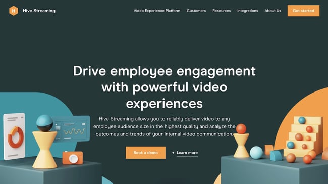 corporate website examples: Hive Streaming