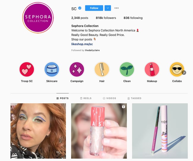 Best Brands on Instagram: Sephora Collections