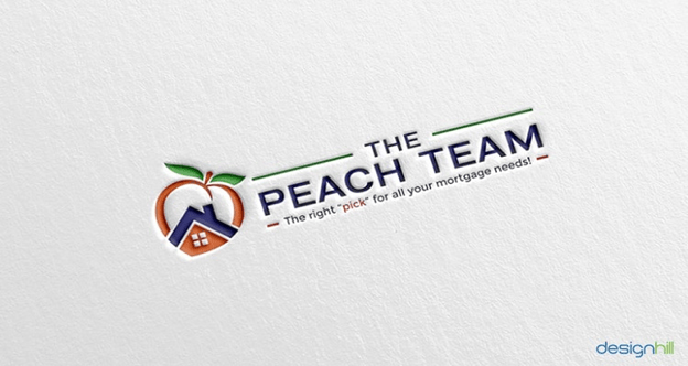 real estate logos the peach team