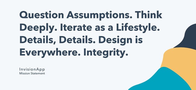 mission statement example: invisionapp