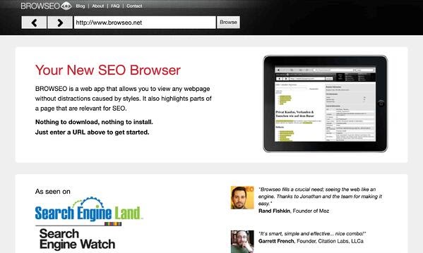 SEO Tool: BROWSEO