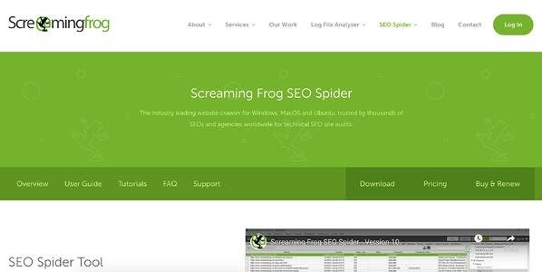 SEO Tool: Screaming Frog SEO Spider