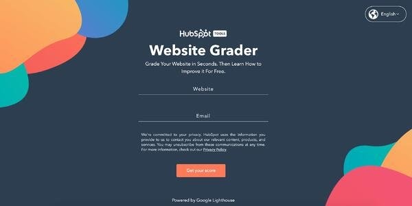 seo tools, website grader hubspot