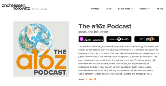 a16z podcast