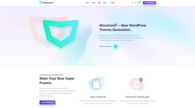 demo page for the best wordpress theme for seo monstroid