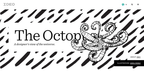 The Octopus best website design award winner 2019