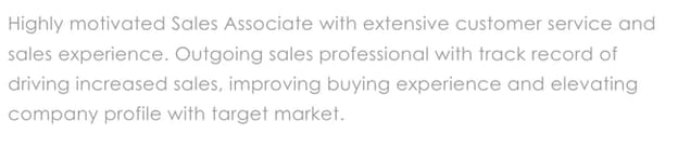 Sales Resume Objectives examples: zety