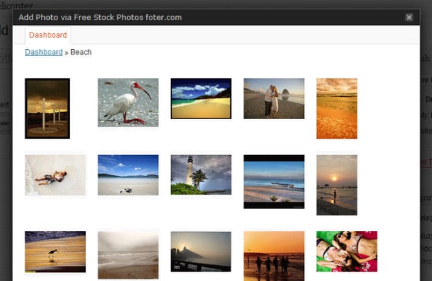 best wordpress plugins to find images: Free Stock Photos Foter
