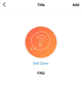 How to add instagram highlight covers step 4
