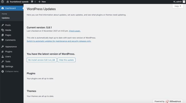 How to Update WordPress Manually via Dashboard: “You have the latest version of WordPress” message