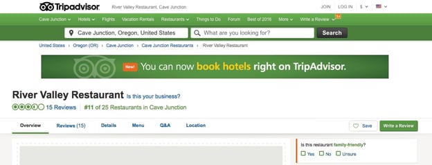 tips for generating customer reviews: make profiles on review sites like tripadvisor