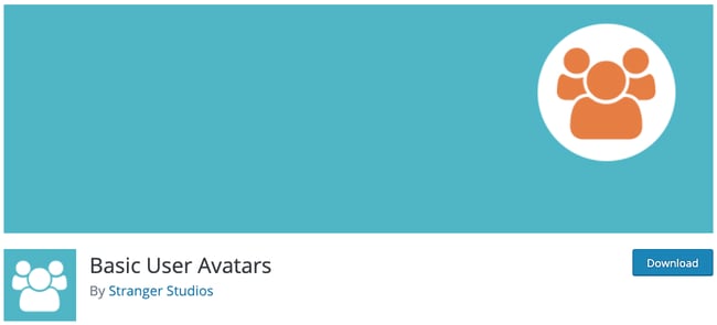 download page for the avatar wordpress plugin basic user avatars