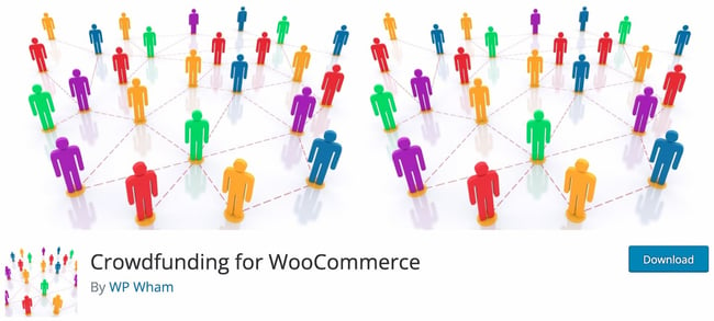 download page for the wordpress crwodfunding plugin crwodfunding for woocommerce