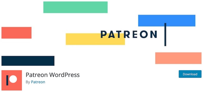 download page for the wordpress crwodfunding plugin patreon wordpress
