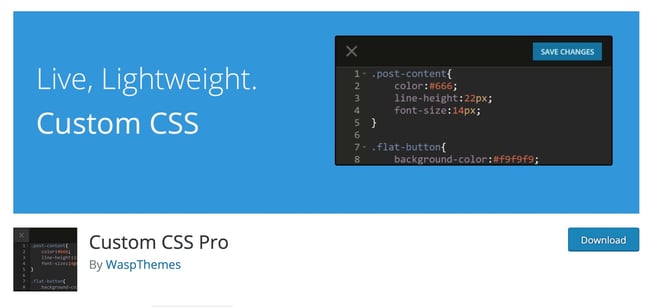 Custom CSS Pro Plugin Download for WordPress 