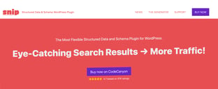 snip webpage that features a red background that reads eye-catching search results with an arrow pointing to the words more traffic