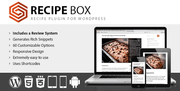 recipe box rich snippet plugin for wordpress that includes a review system
