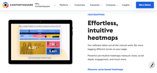 best wordpress heatmap plugins: contentsquare