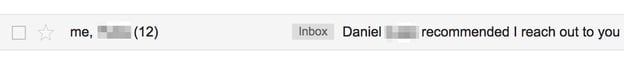 subject line example