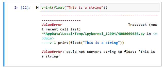 Float python value error example