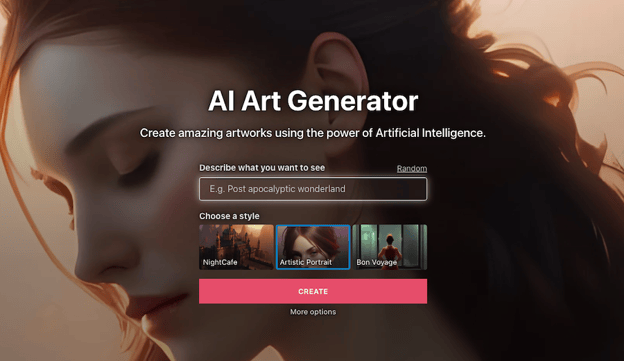 AI Image Generator: Nightcafe
