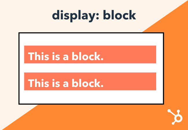 photo of block level element example