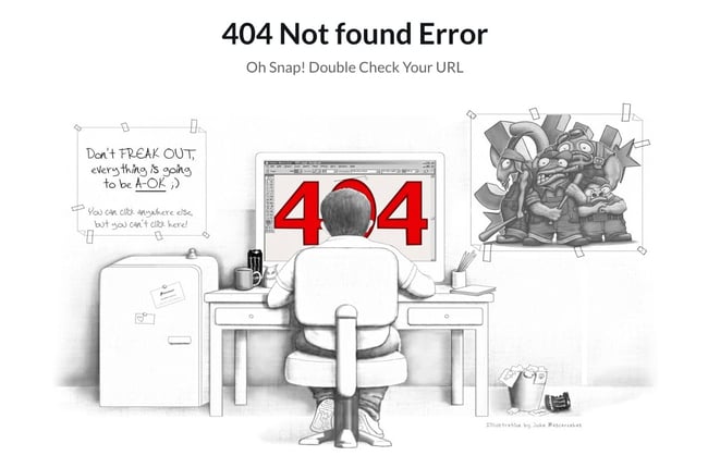 404 correction page illustration from nan website brandcrowd
