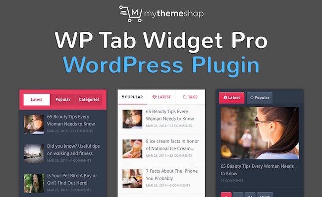 product page for the wordpress tab plugin WP tab widget