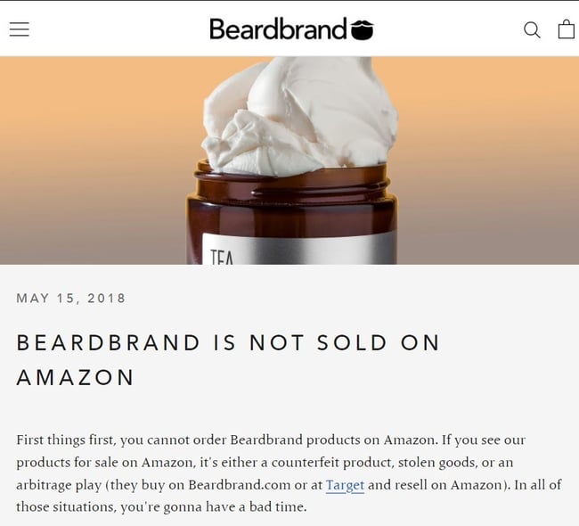 Channel Conflict Example: BeardBrand