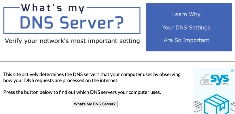 what is my dns server mac