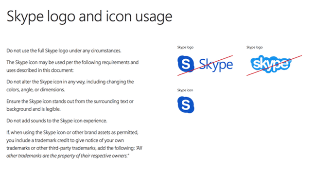 guía de estilo de la marca skype uso del logotipo y el icono