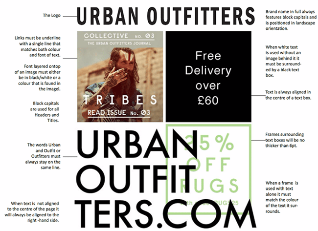 guía de estilo de la marca urban outfitters 