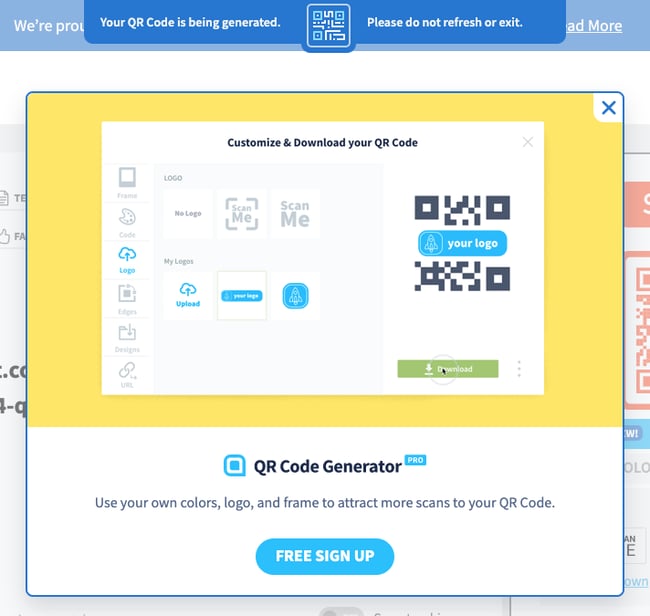 how to create a qr code: download