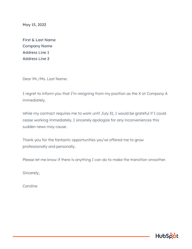 How to Write a Respectable Resignation Letter [+Samples & Templates ...