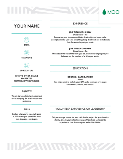  creative resume template 