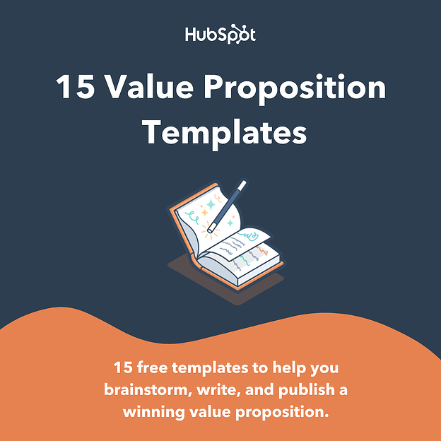 hubspot 15 free value proposition templates
