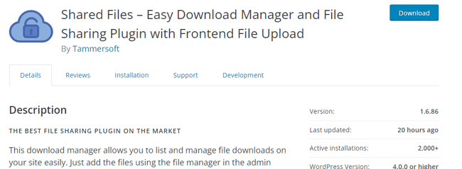 download manager wordpress, shared files, download manager WordPress