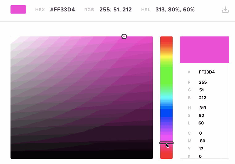 HTML Color Codes's Color Picker demo